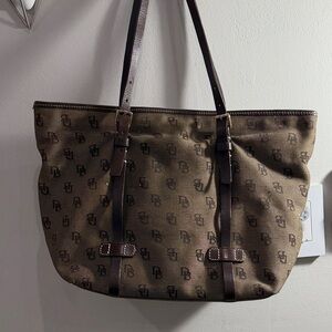 Dooney & Bourke Brown Monogram Shoulder Bag